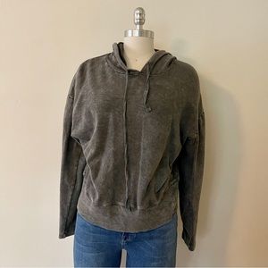 Anthropologie Grey Washed Hoodie